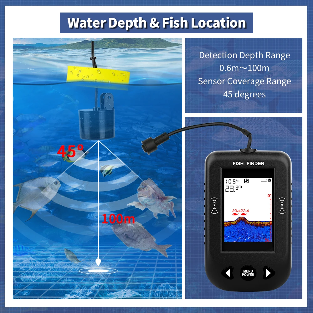 Erchang XF03 Fish Finders 45 D - Fish Finder Transducer recension och pris