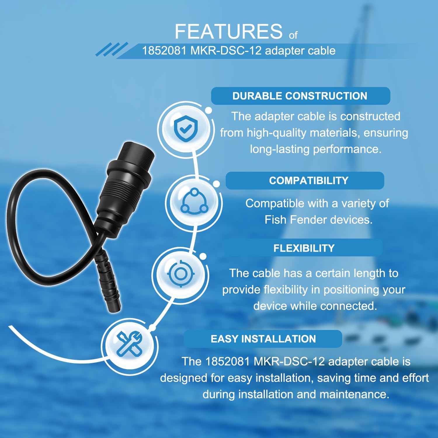 1852081 MKR-DSC-12 Adapter Cab - Fish Finder Cable recension och pris