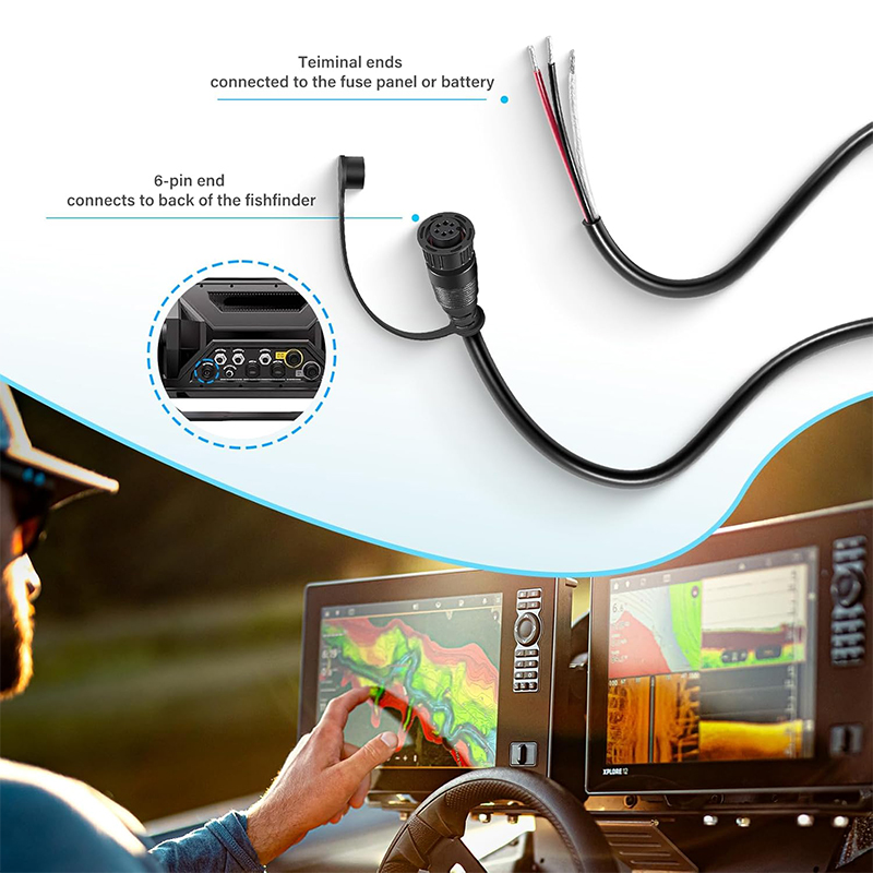 720110-1 PC13 Power Cable for  - Fish Finder recension och pris