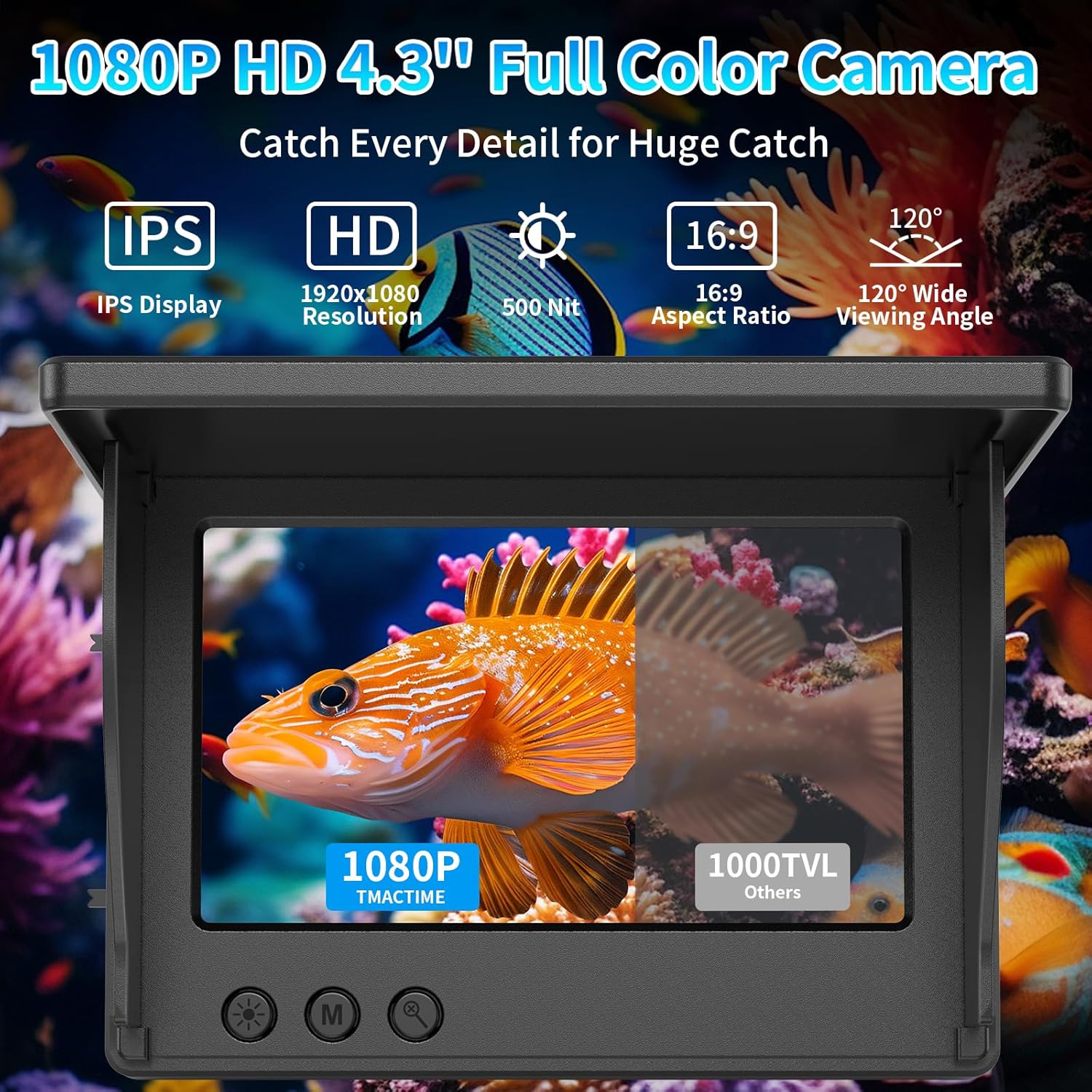Underwater Fishing Camera 4.3' - Fish Finder Cable recension och pris