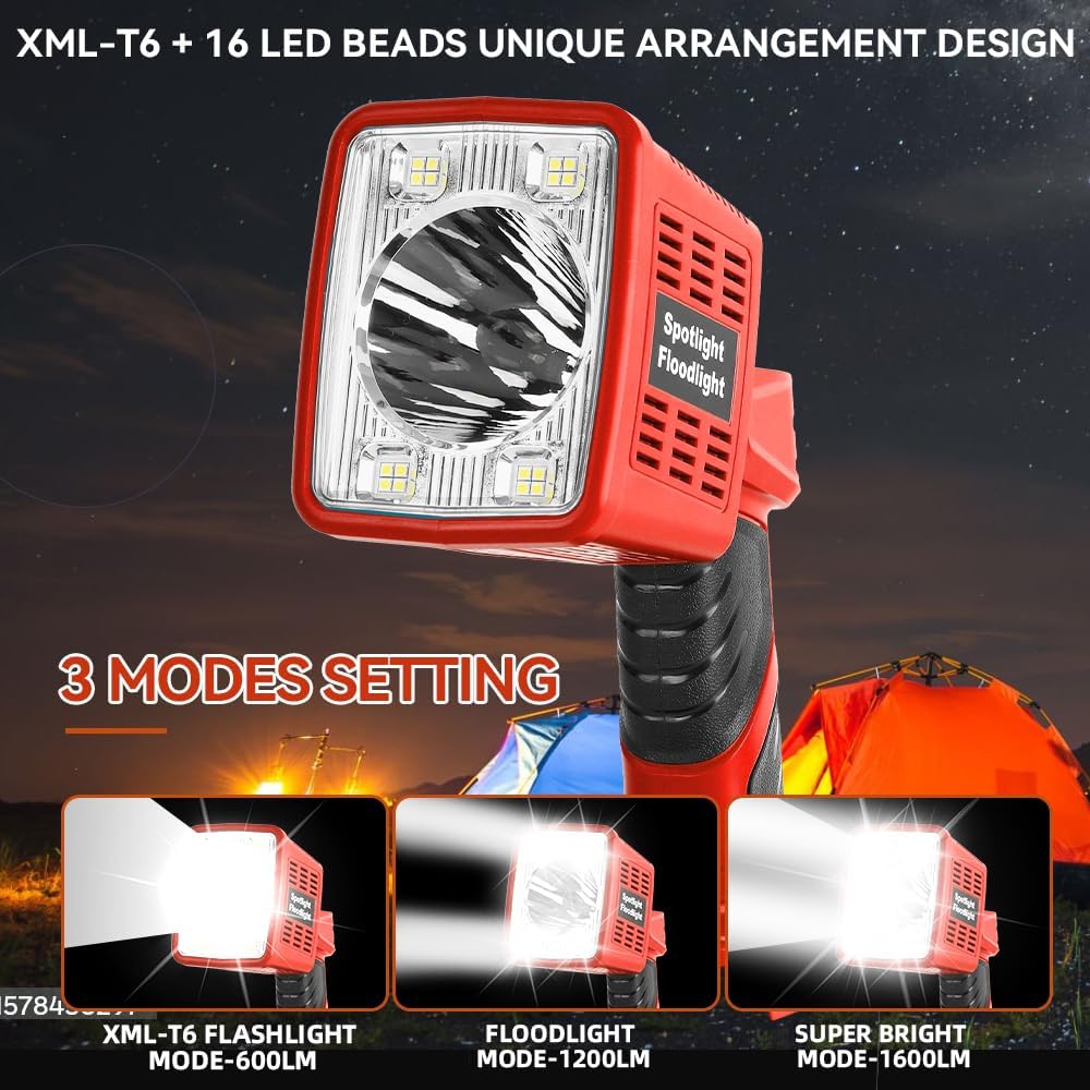 16W Cordless LED Flashlight fo - Fishing Light recension och pris